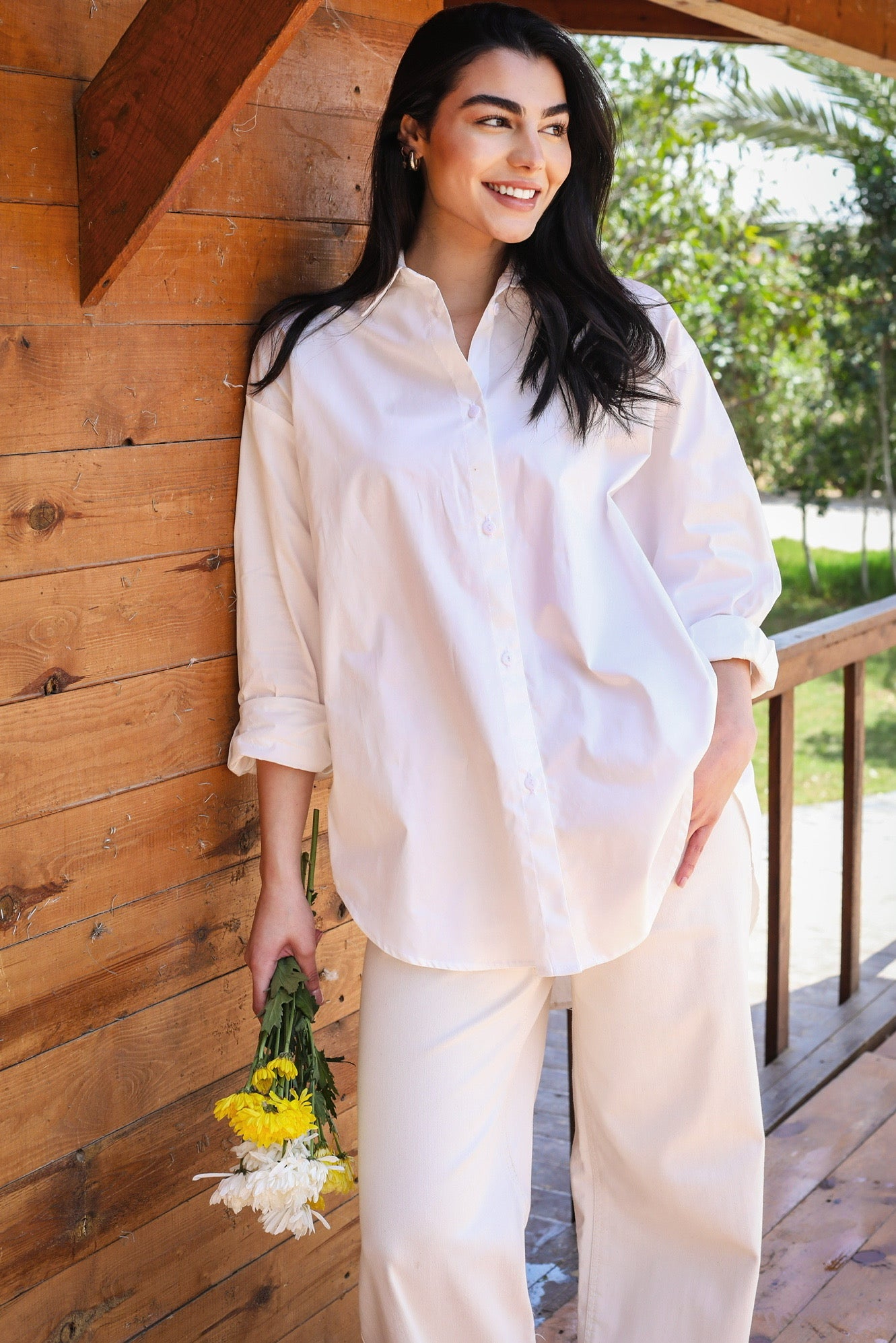 Oversized Cotton Poplin Shirt