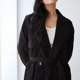 Double-Breasted Trench coat-Black
