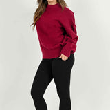 Fleece-Lined Leggings - Black