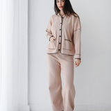 Velora Knit Set-Beige