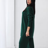 Plain Knit set in olive