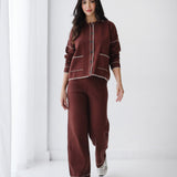 Velora Knit Set-Brown