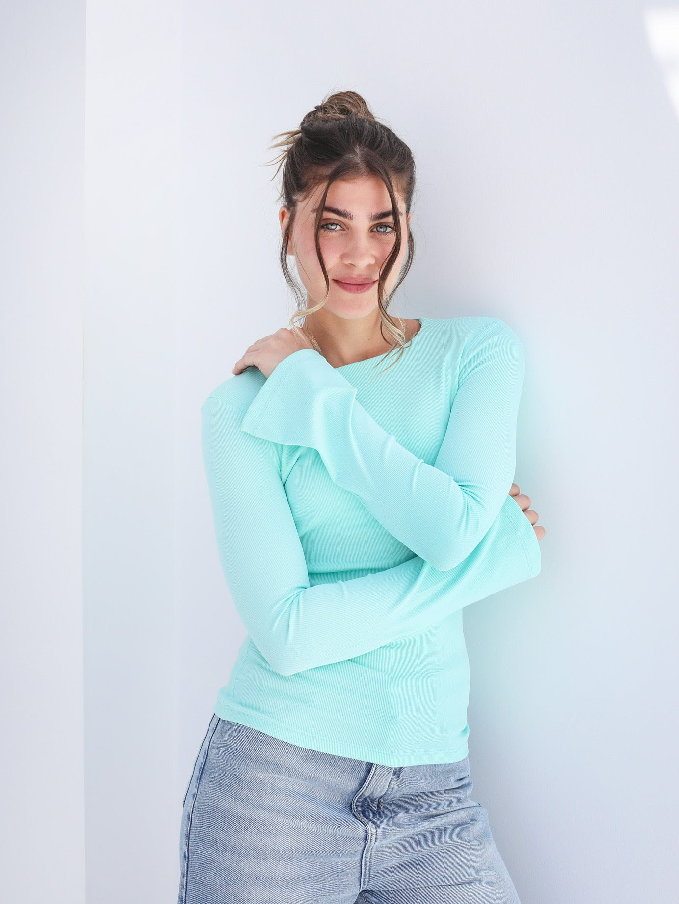 Flared Cuff Rib Top