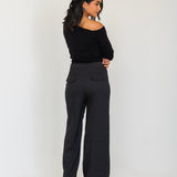 Plaid Wide-Leg Pants