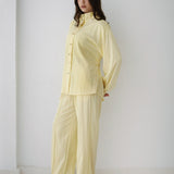 Valencia Linen Set-Butter yellow