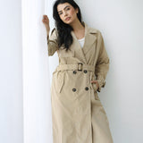 Double-Breasted Trench coat-Beige