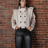 Thea Trench Jacket-Beige