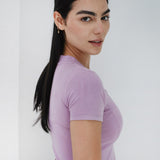 Short Sleeve V-Neck Top