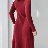 Longline Knit Cardigan-Burgundy