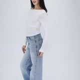 Off Shoulder Long Sleeve atop