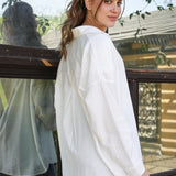 Bloom Linen shirt- White