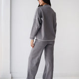 Velora Knit Set-Gray