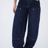 BAGGY JEANS - DARK-BLUE