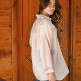 Soft Lines Shirt- Beige