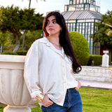 Bloom linen shirt-Beige