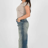 Mid Rise Wide Leg Street jeans