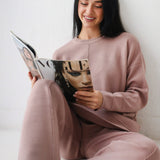 Plain Knit set in cashmere