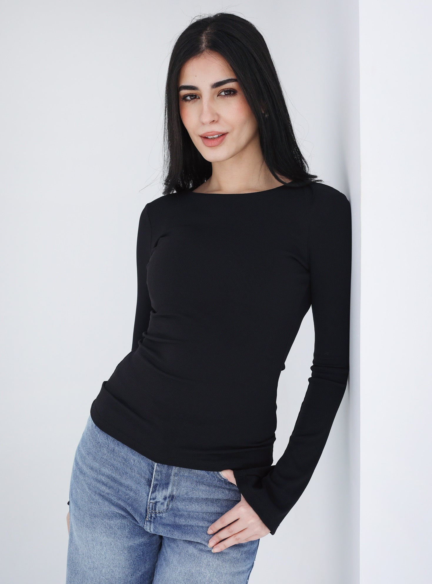 Flared Cuff Rib Top