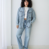 Denim Overshirt-Light Wash