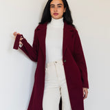 Winter Ease Coat- Burgundy