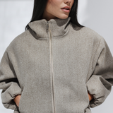 Balloon Fit Jacket-Beige