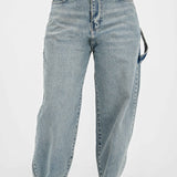 Loose Fit Vintage Wash Jeans