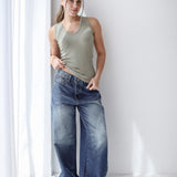 V-Neck Ribbed Tank