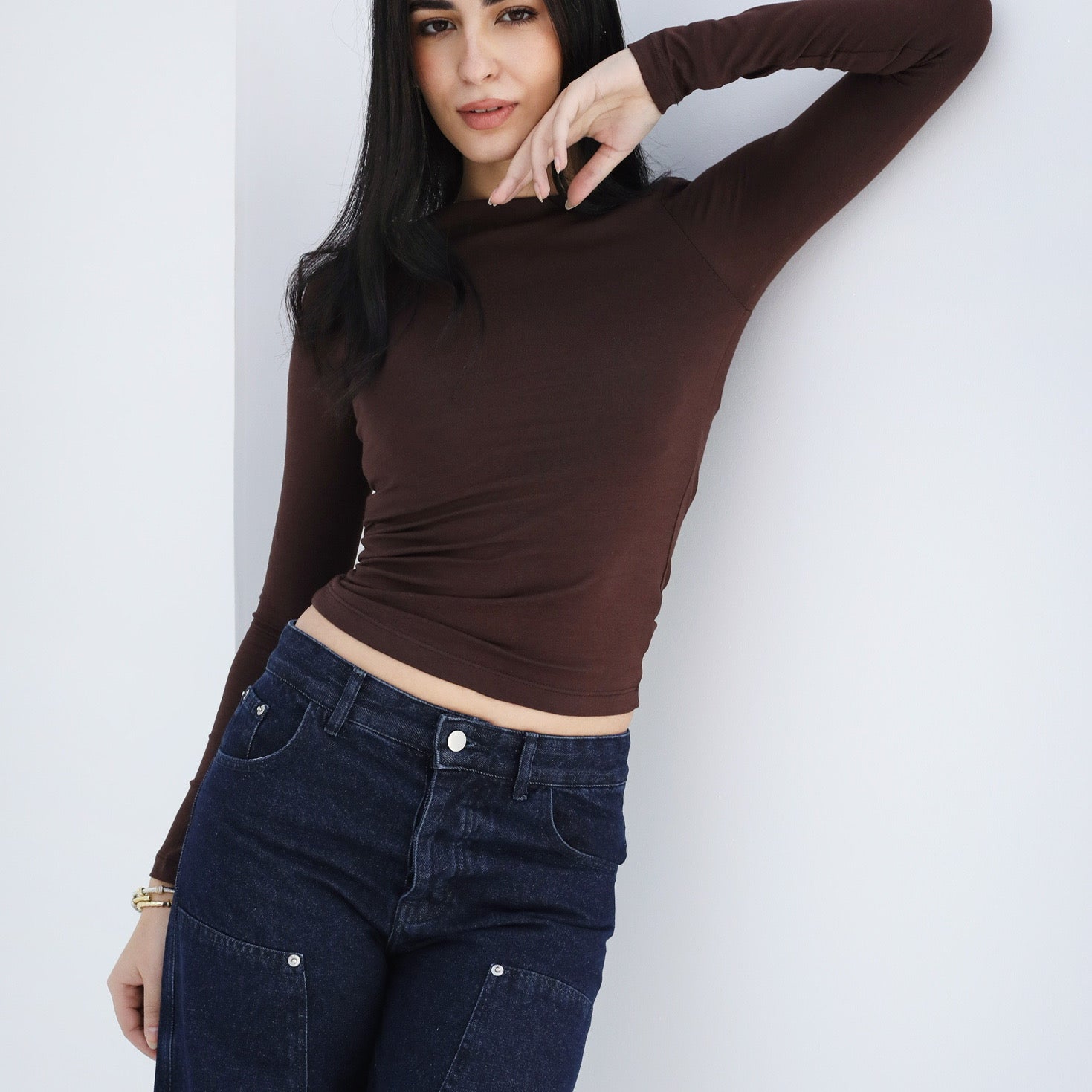 Off Shoulder Long Sleeve atop