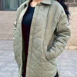 Oversize quilted jacket