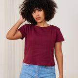 Basic top- Burgundy