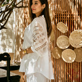 Oriental linen set - two pieces