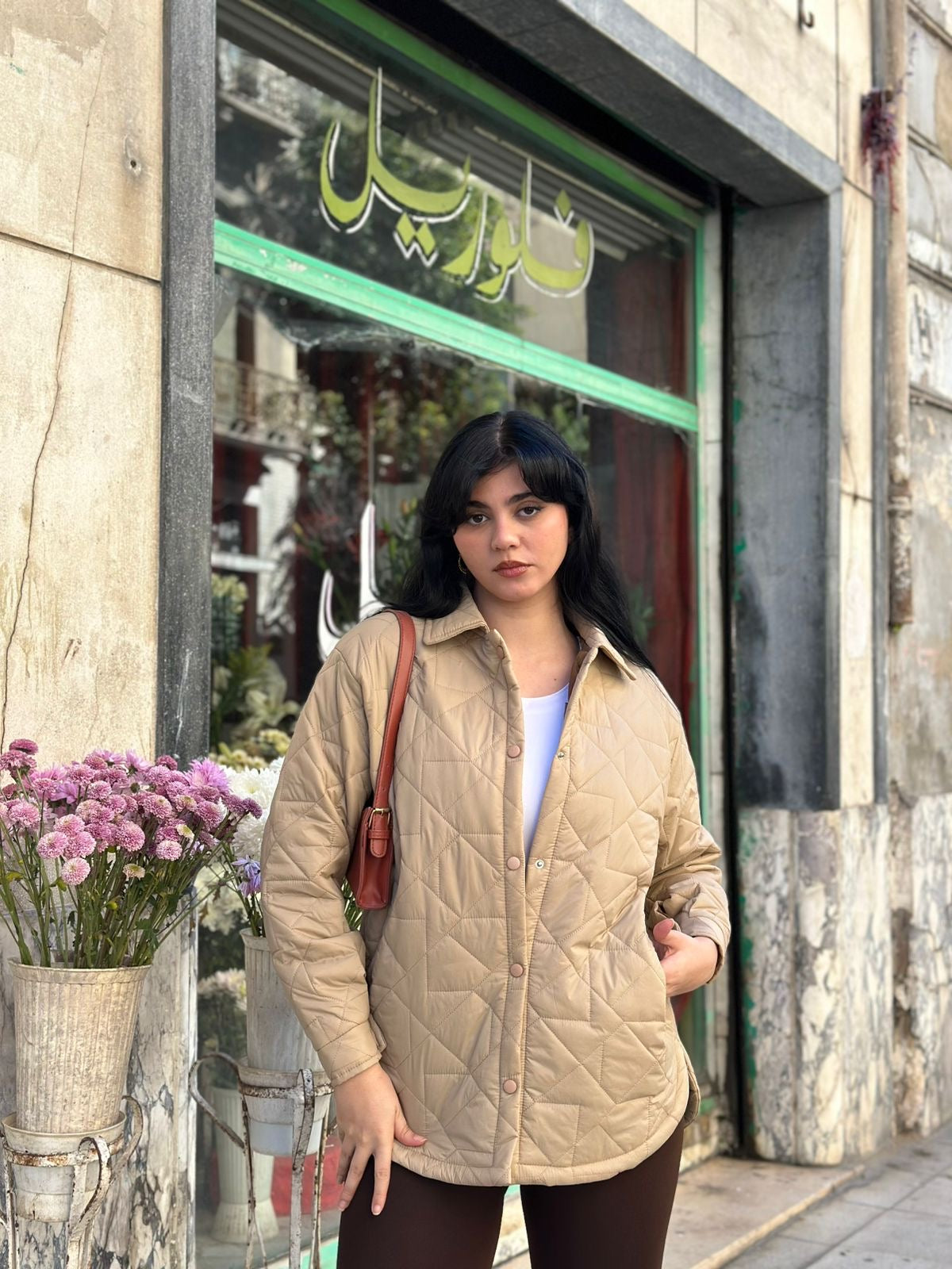 Oversize quilted jacket