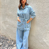 Everyday Denim set- Light Blue