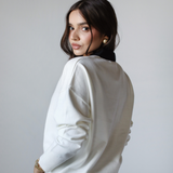 Collar Knit Sweater-Off White