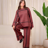 Comfie Knit set - Brown