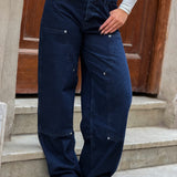 BAGGY JEANS - DARK-BLUE
