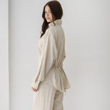 Valencia Linen Set-Beige