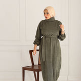 Mohair Dress- Dark olive