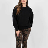 Winter Leopard Leggings - Brown
