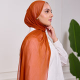 PLAIN CHIFFON SCARF-CAMEL