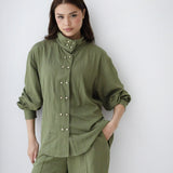 Valencia Linen Set-olive