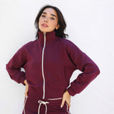 Off-Duty Modal Set in Burgundy