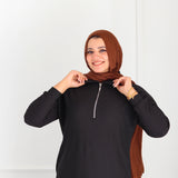 cotton repp Baisc Dress Black