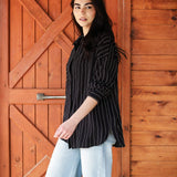 Soft Lines Shirt- Black