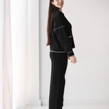 Velora Knit Set-Black