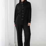 Valencia Linen Set-Black
