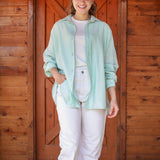 Bloom Linen shirt- Pastel Mint