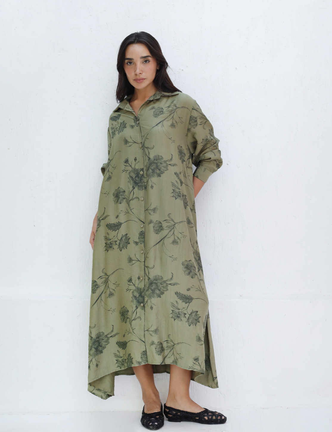 Flowy Shirt Dress