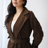 Double-Breasted Trench coat-Brown