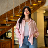 Linen shirt in pink